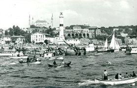 Yenikapi Lighthouse and Hagia Sophia Mosque, 20th century